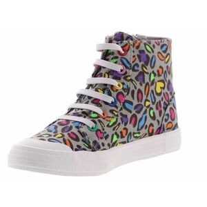 NWOT. Kids 2. Rocket Dog colorful Cayla LisaLeopard Hi-Top Sneakers